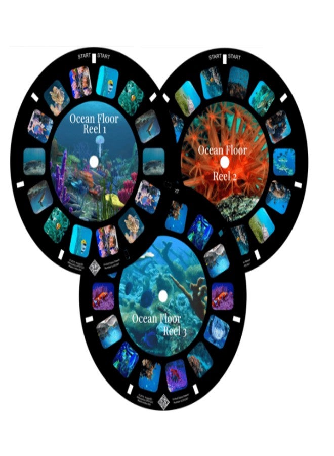 MayKo Ocean Floor Reels for Viewfinder, Compatible with Viewmaster Classic Viewers. Set of 3 (Reels only) - Image 1